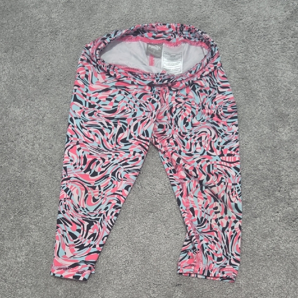 Puma Pink and Black Patterned Leggings - Picture 1 of 4